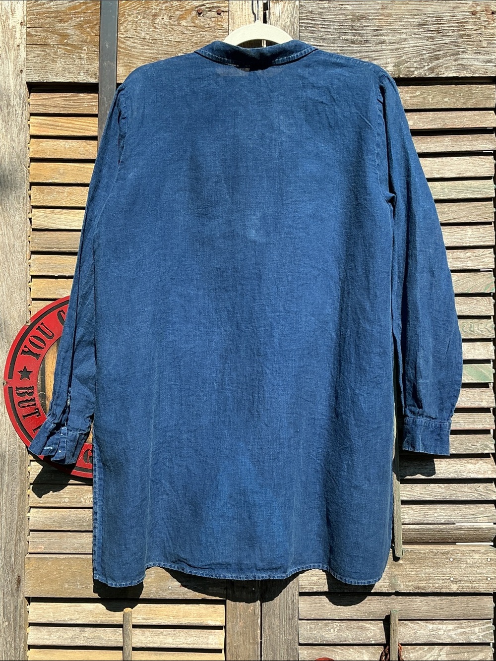 Eileen Fisher Indigo Blue Long Sleeve Shirt